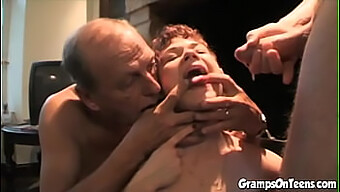 Teen Girl Gives Oral Pleasure And Engages In Sexual Activity With Elderly Man