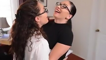 Great Lessons In Lesbian Love From Busty Babes