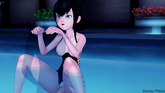 Mavis And Dracula'S Steamy Poolside Encounter In Hotel Transylvania