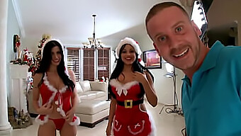 Kontparade Met Latina En Pawg Schoonheden In Kerstthema Video