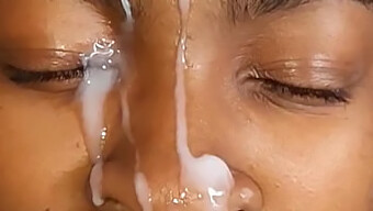 Cum Shower On A Black Teen'S Face In Orgy