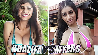 Compilation Of Mia Khalifa And Violet Myers In Arab And Latina Babe Action