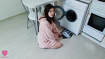 My Girlfriend Unexpectedly Joined Me In The Laundry Room And Initiated Sexual Activity